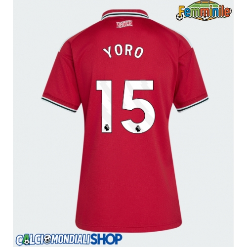 Maglie da calcio Manchester United Leny Yoro #15 Prima Maglia Femminile 2026-27 Manica Corta
